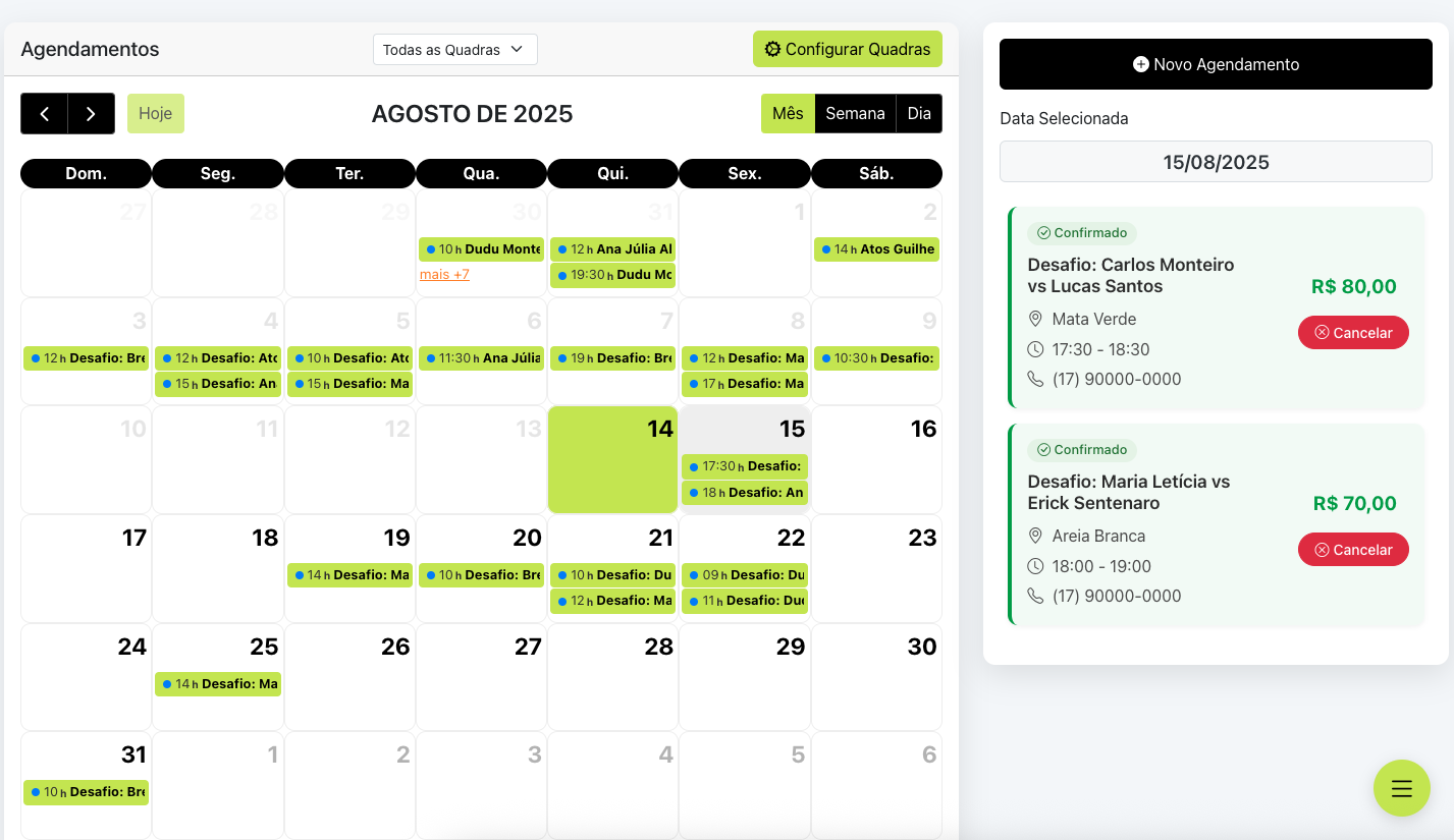Sistema de Agendamentos