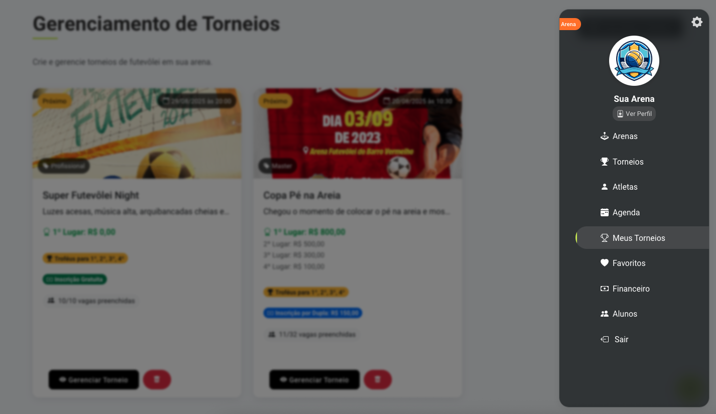 Gestão de Torneios